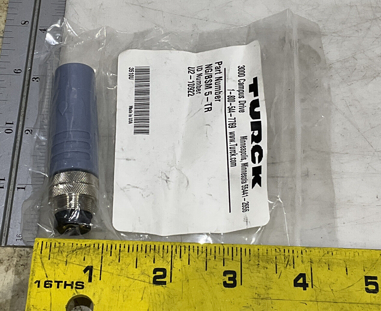 TURCK NG/BSM 5-TR U2-10922 CONNECTOR U3S