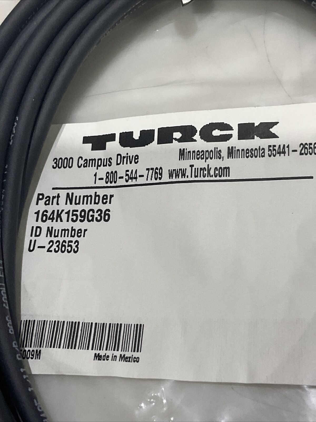 TURCK U-23653 BL67 GW-39-DI-02.04 CABLE ASSEMBLY W163 LOT OF 3 U3S