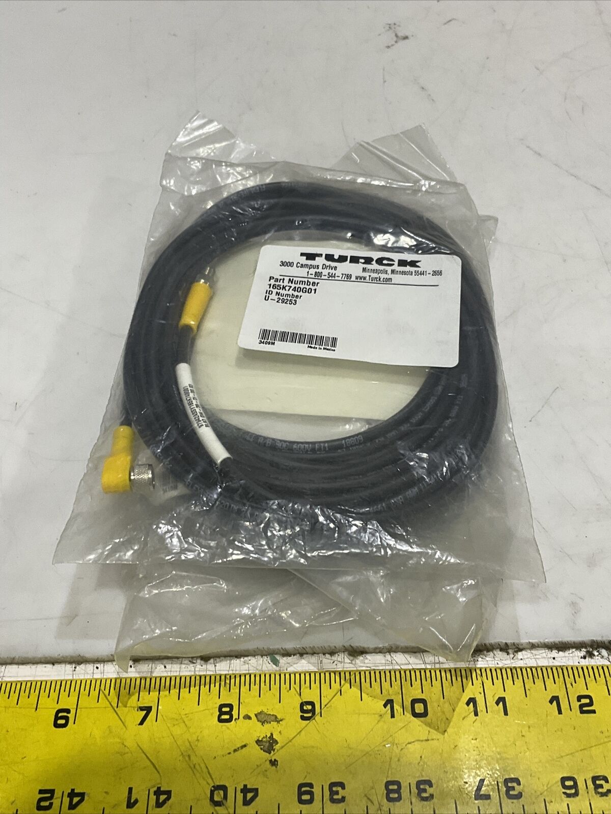 TURCK U-29253 BL67 GW-39-DI-00.3 CABLE ASSEMBLY W084 LOT OF 2 U3S