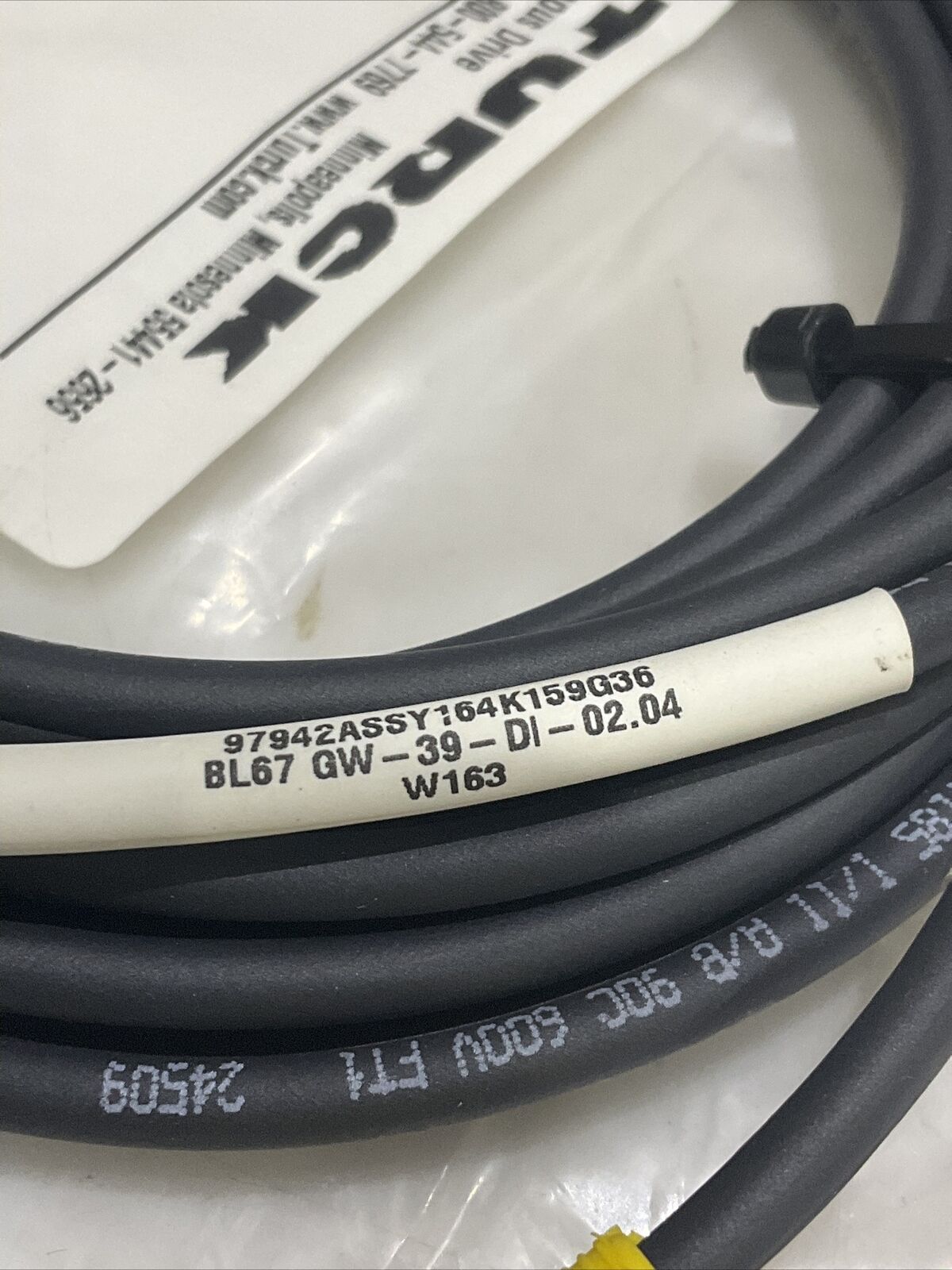 TURCK U-23653 BL67 GW-39-DI-02.04 CABLE ASSEMBLY W163 LOT OF 3 U3S