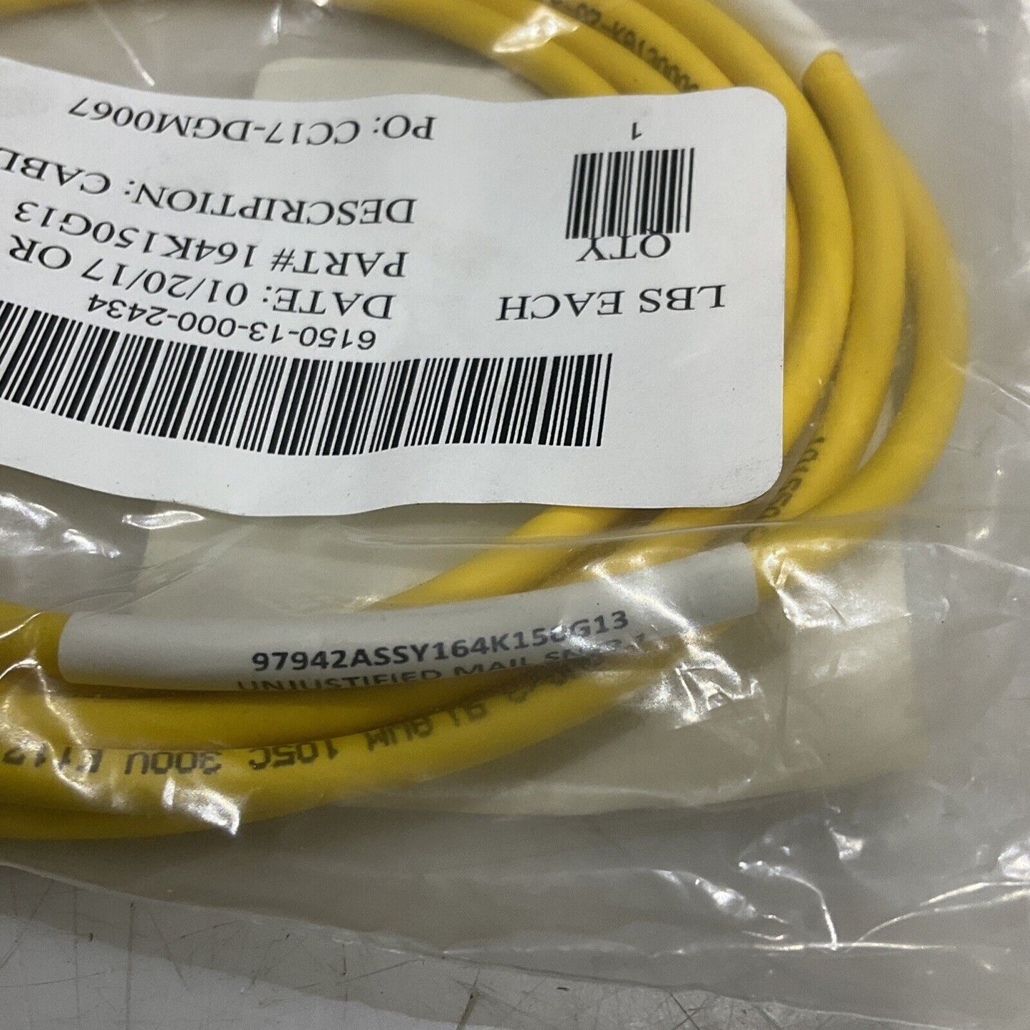 TURCK U-30829 164K150G13 CABLE ASSEMBLY LOT OF 2 U3S