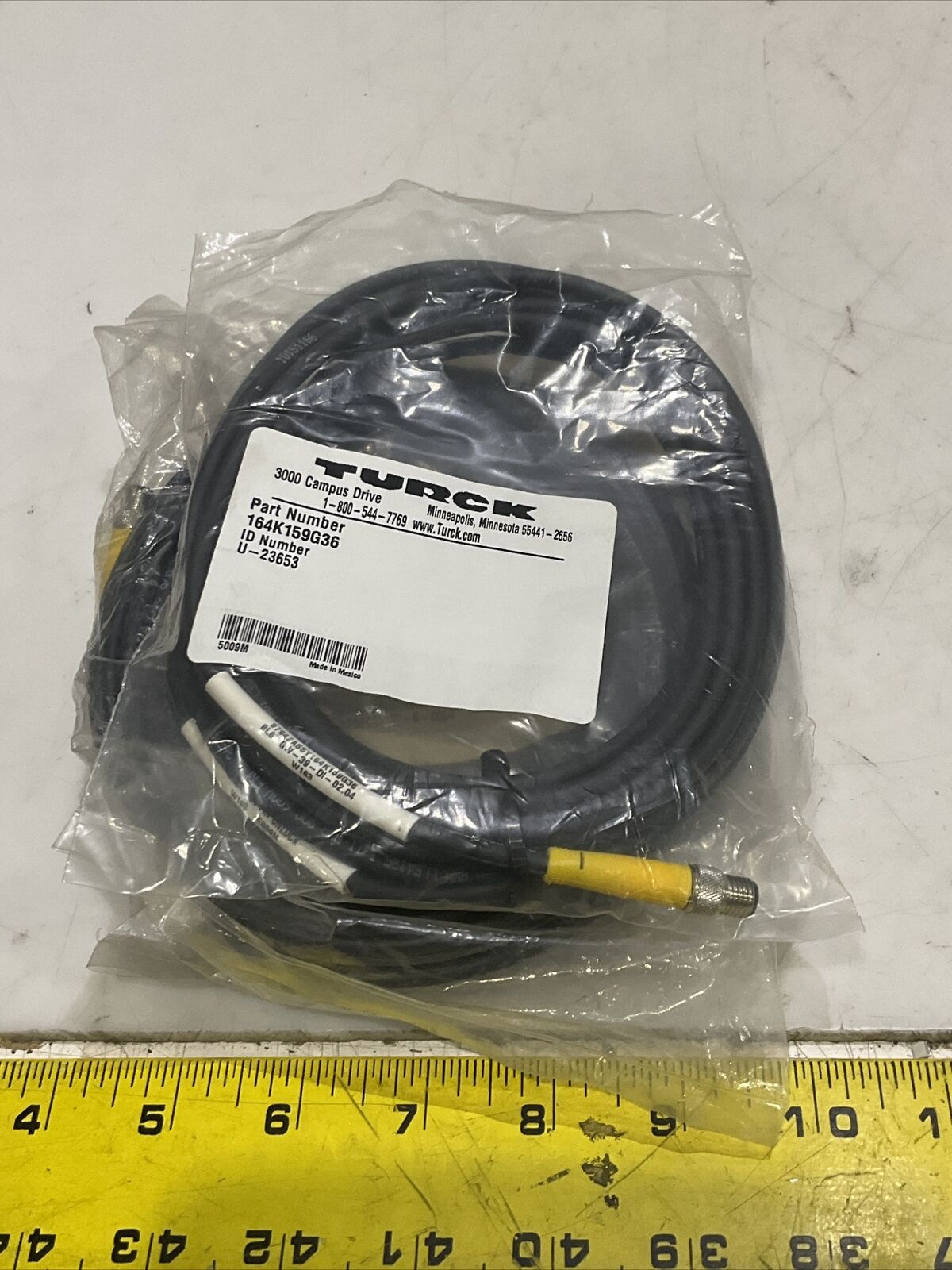 TURCK U-23653 BL67 GW-39-DI-02.04 CABLE ASSEMBLY W163 LOT OF 3 U3S