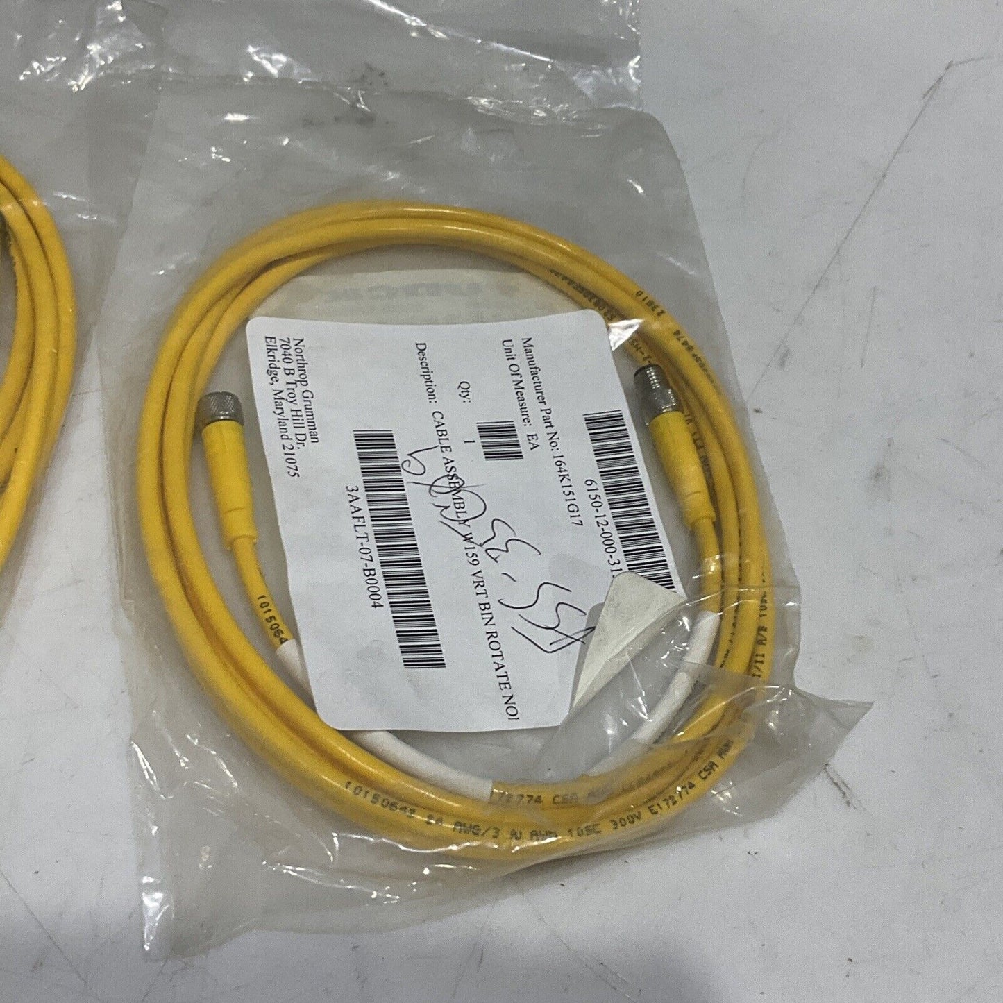 TURCK U2-13357 164K151G17 CABLE ASSEMBLY W159 VRT BIN ROTATE LOT OF 2 U3S