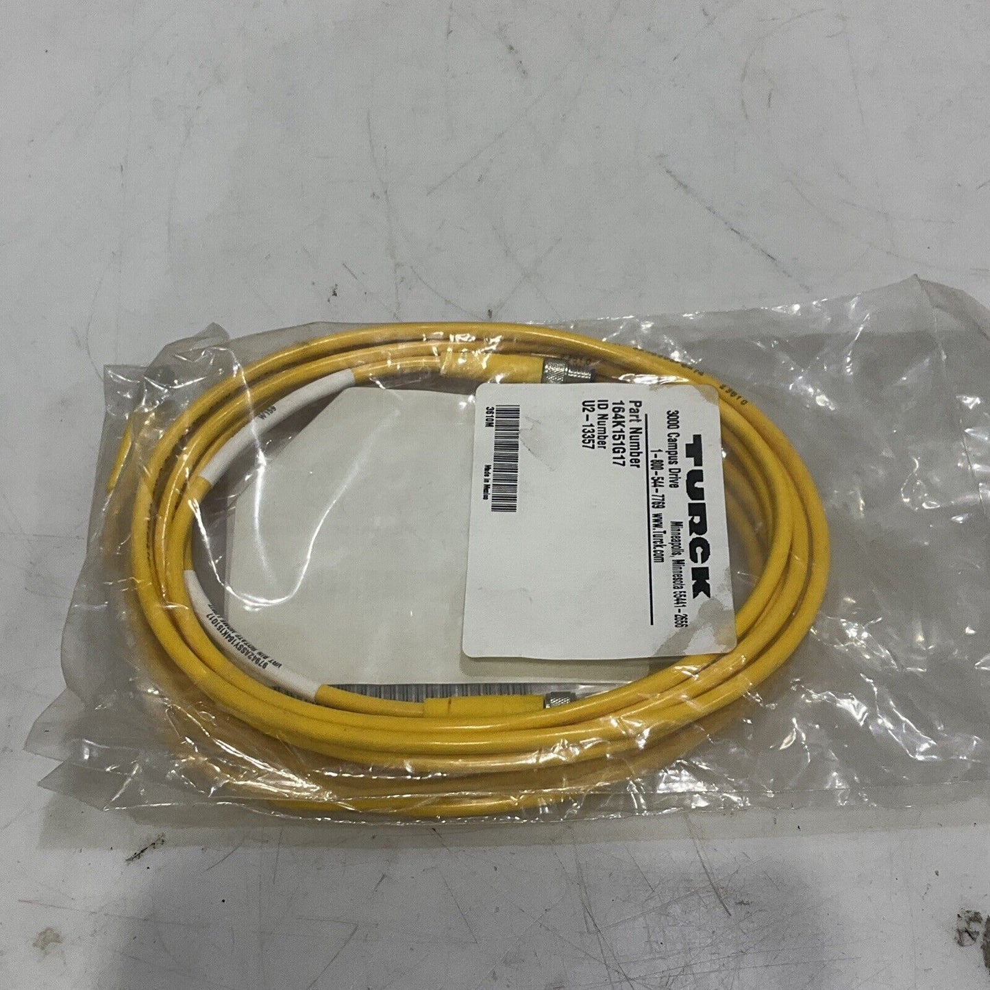 TURCK U2-13357 164K151G17 CABLE ASSEMBLY W159 VRT BIN ROTATE LOT OF 2 U3S