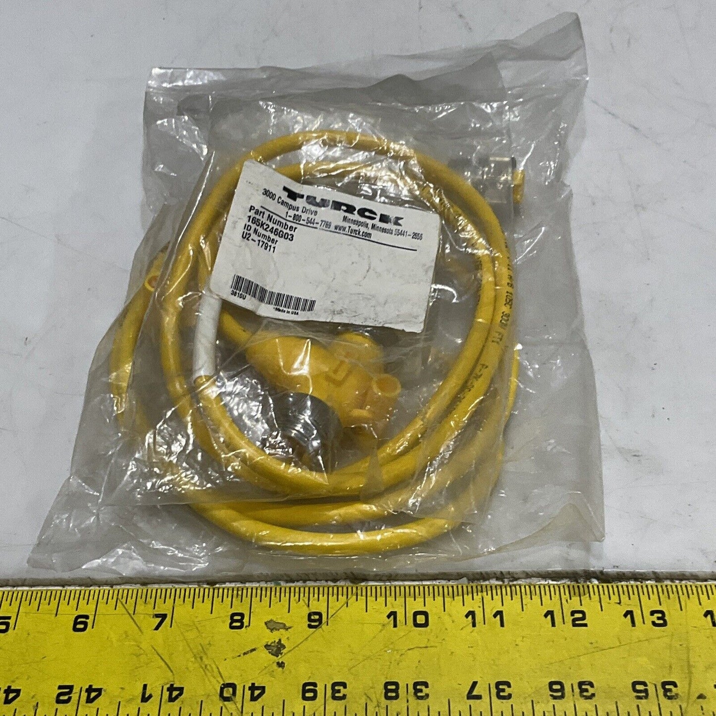TURCK U2-17911 CABLE ASSEMBLY W447 ACT BL67 PWR LOT OF 2 U3S