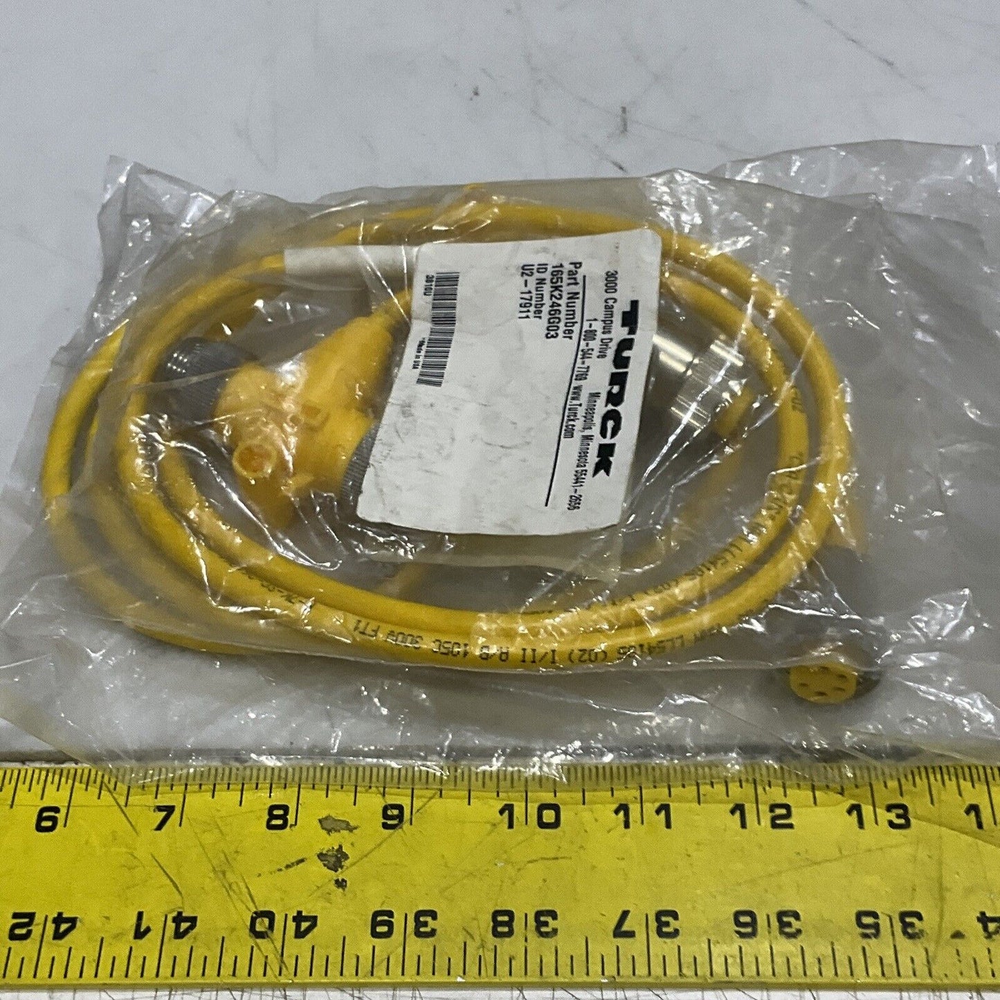TURCK U2-17911 CABLE ASSEMBLY W447 ACT BL67 PWR LOT OF 2 U3S