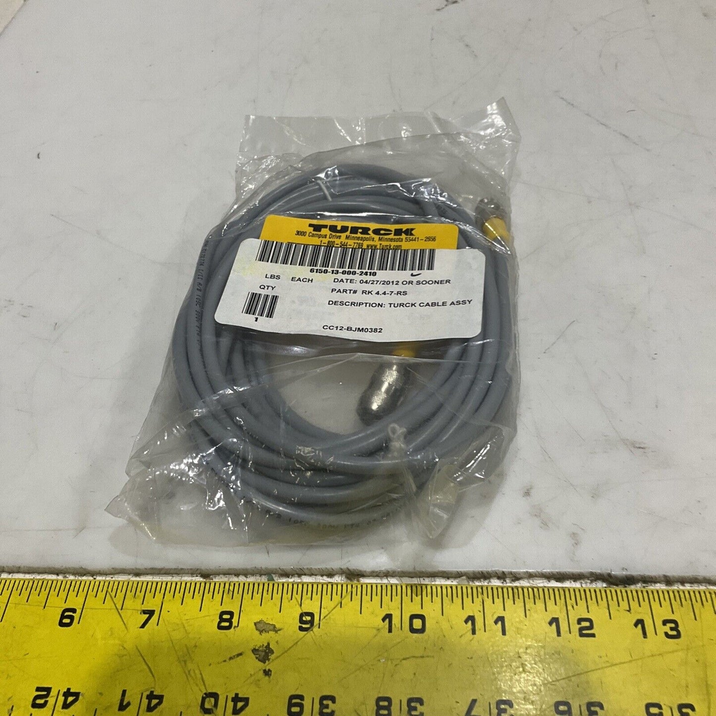 TURCK RK 4.4-7-RS CABLE ASSEMBLY U3S