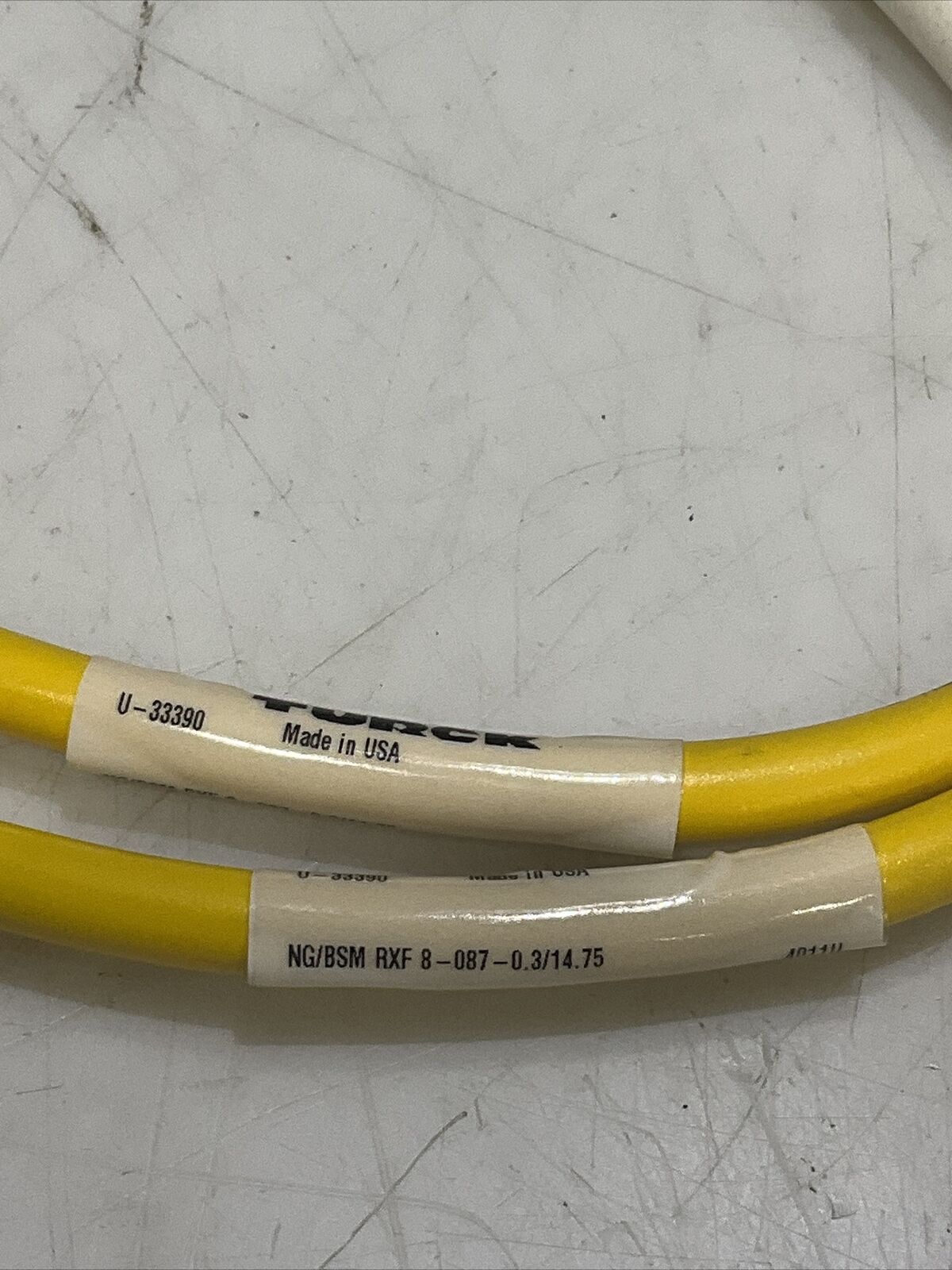 TURCK U-33390 NG/BSM RXF 8-087-0.3/14.75 CABLE ASSEMBLY W282 LOT OF 2 U3S