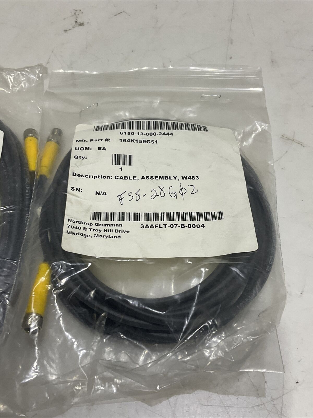 TURCK U-31864 BL67 GW-41-DI-013 CABLE ASSEMBLY W483 LOT OF 2 U3S