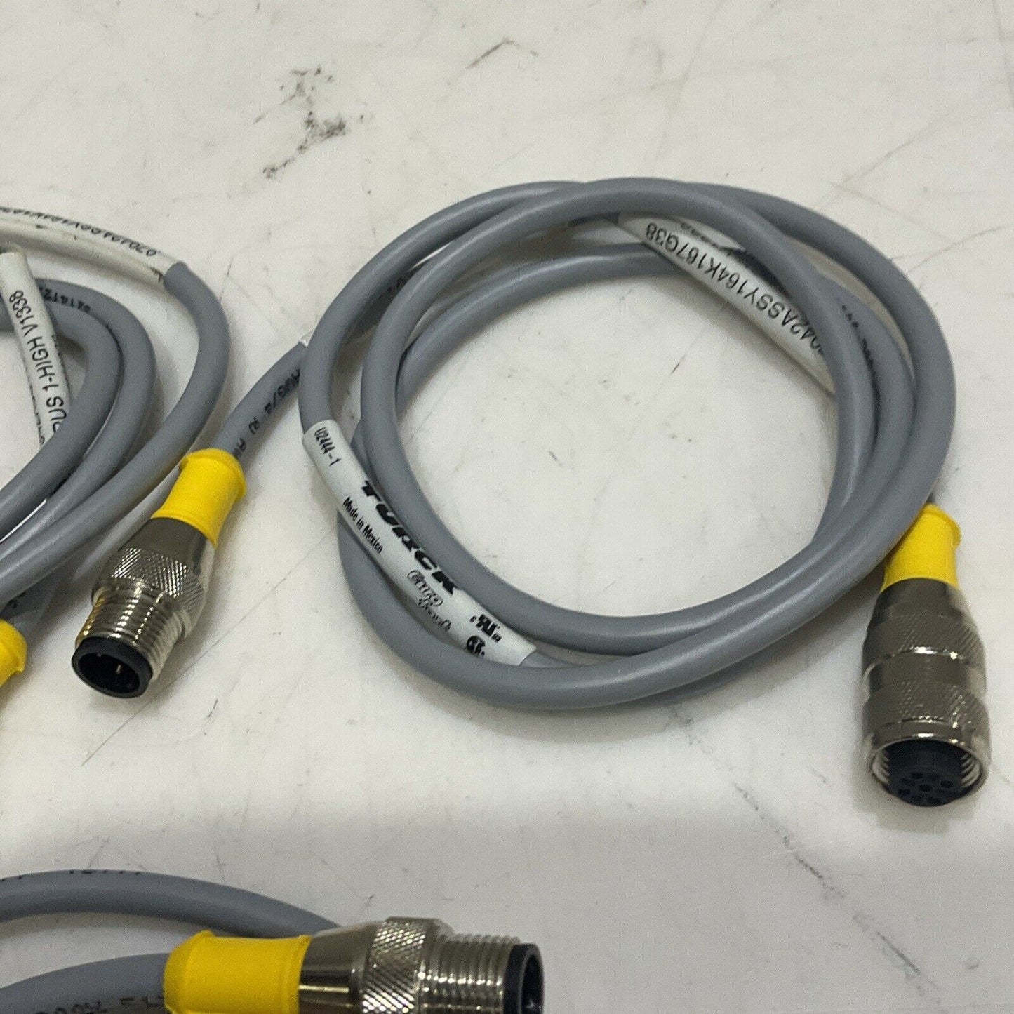 TURCK U2444-1 EURO FAST CABLE ASSEMBLY W4203 RUS 1-HIGH V1338 LOT OF 3 U3S