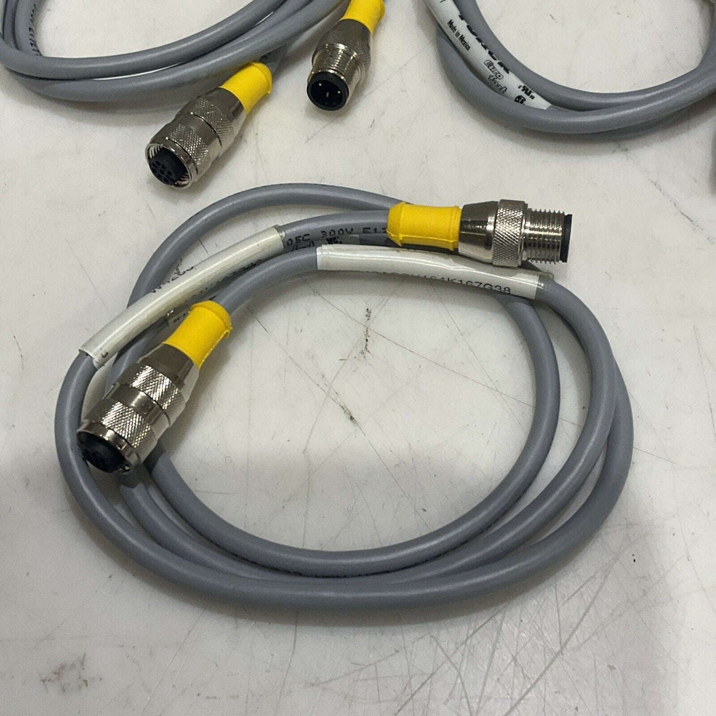 TURCK U2444-1 EURO FAST CABLE ASSEMBLY W4203 RUS 1-HIGH V1338 LOT OF 3 U3S