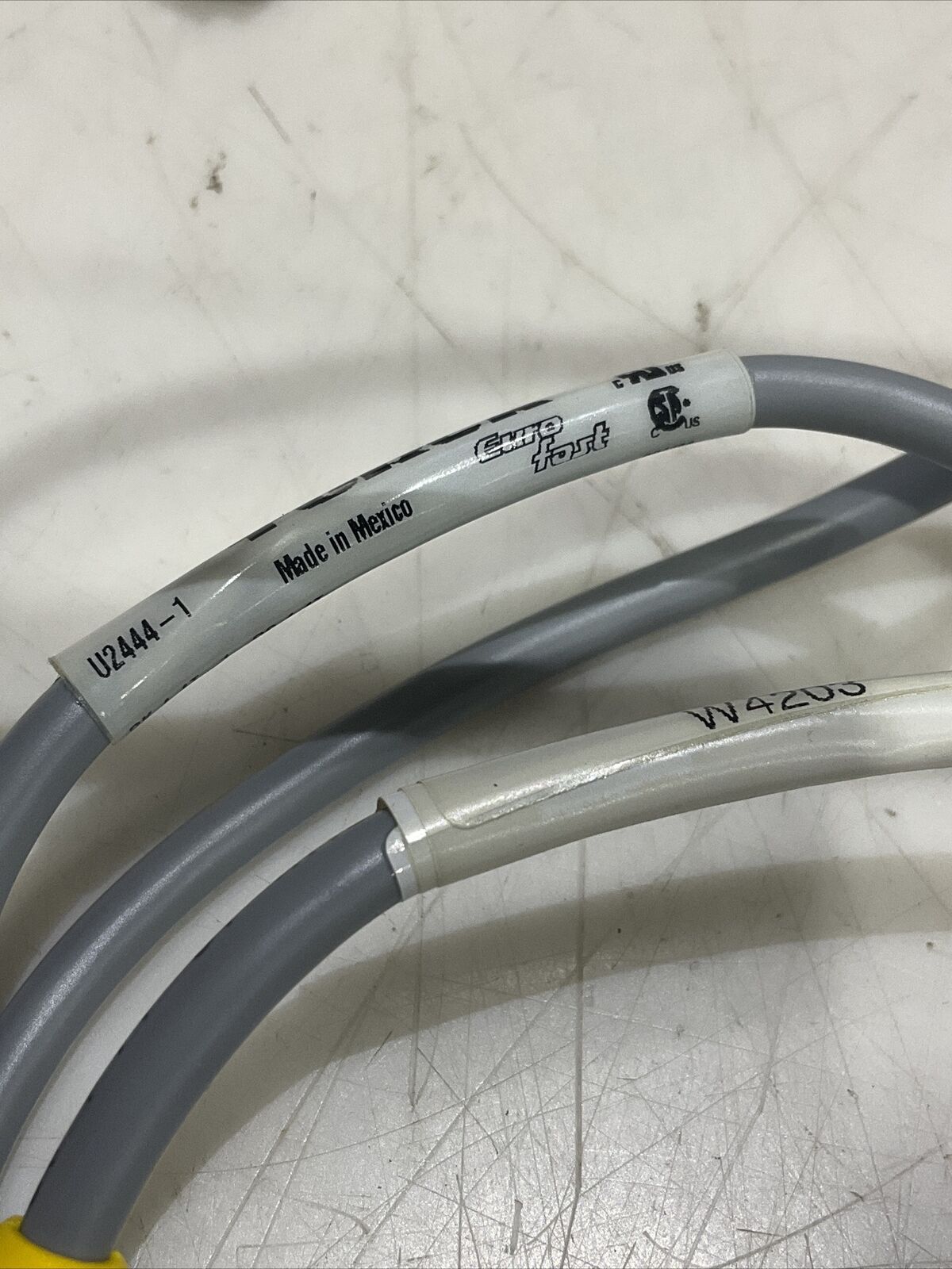 TURCK U2444-1 EURO FAST CABLE ASSEMBLY W4203 RUS 1-HIGH V1338 LOT OF 3 U3S