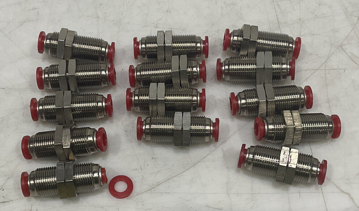 NORGREN C00290600 BULKHEAD UNION FITTING 6MM TUBE LOT OF 14 U3S