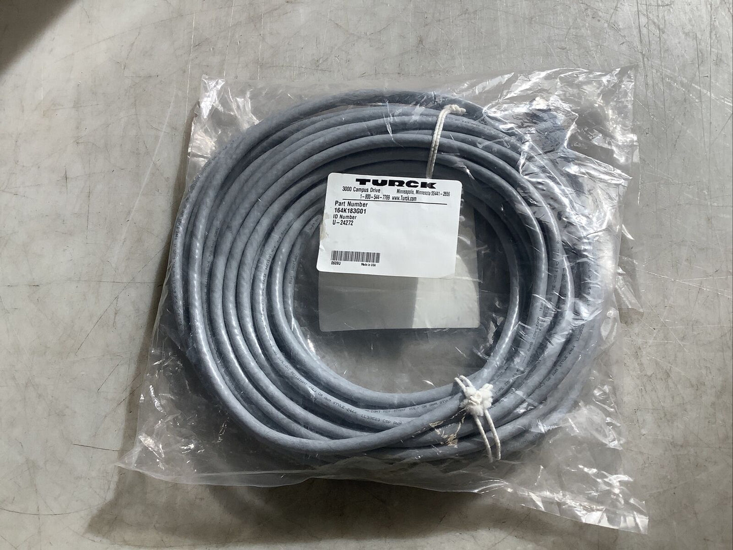 TURCK 164K183G01 U2-24272 CABLE ASSEMBLY U3S