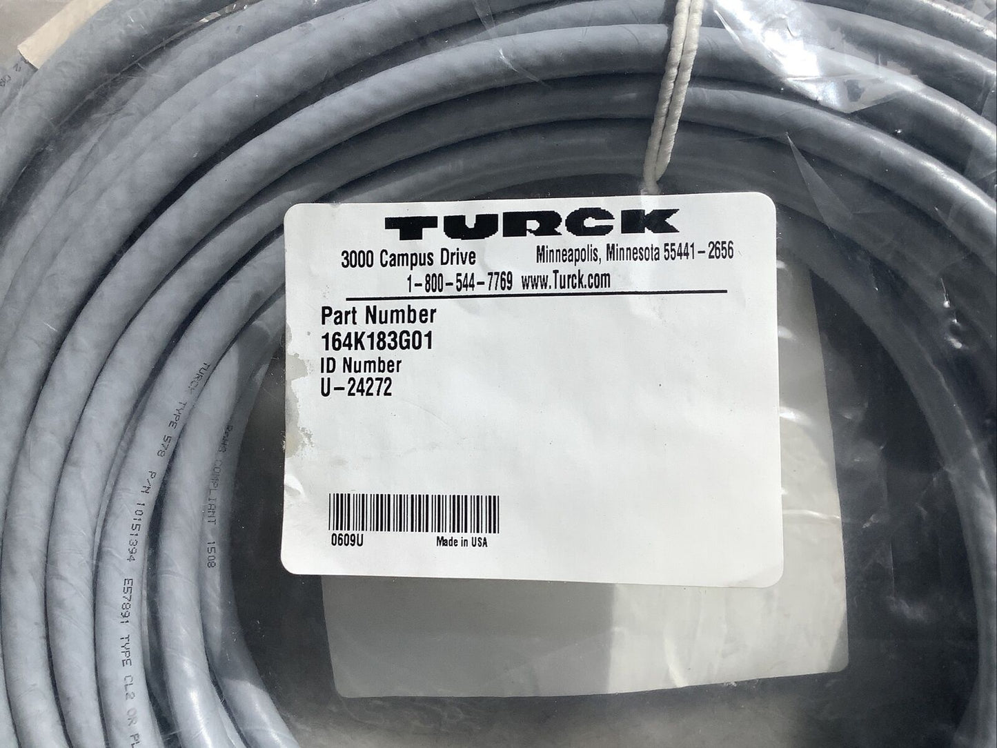 TURCK 164K183G01 U2-24272 CABLE ASSEMBLY U3S