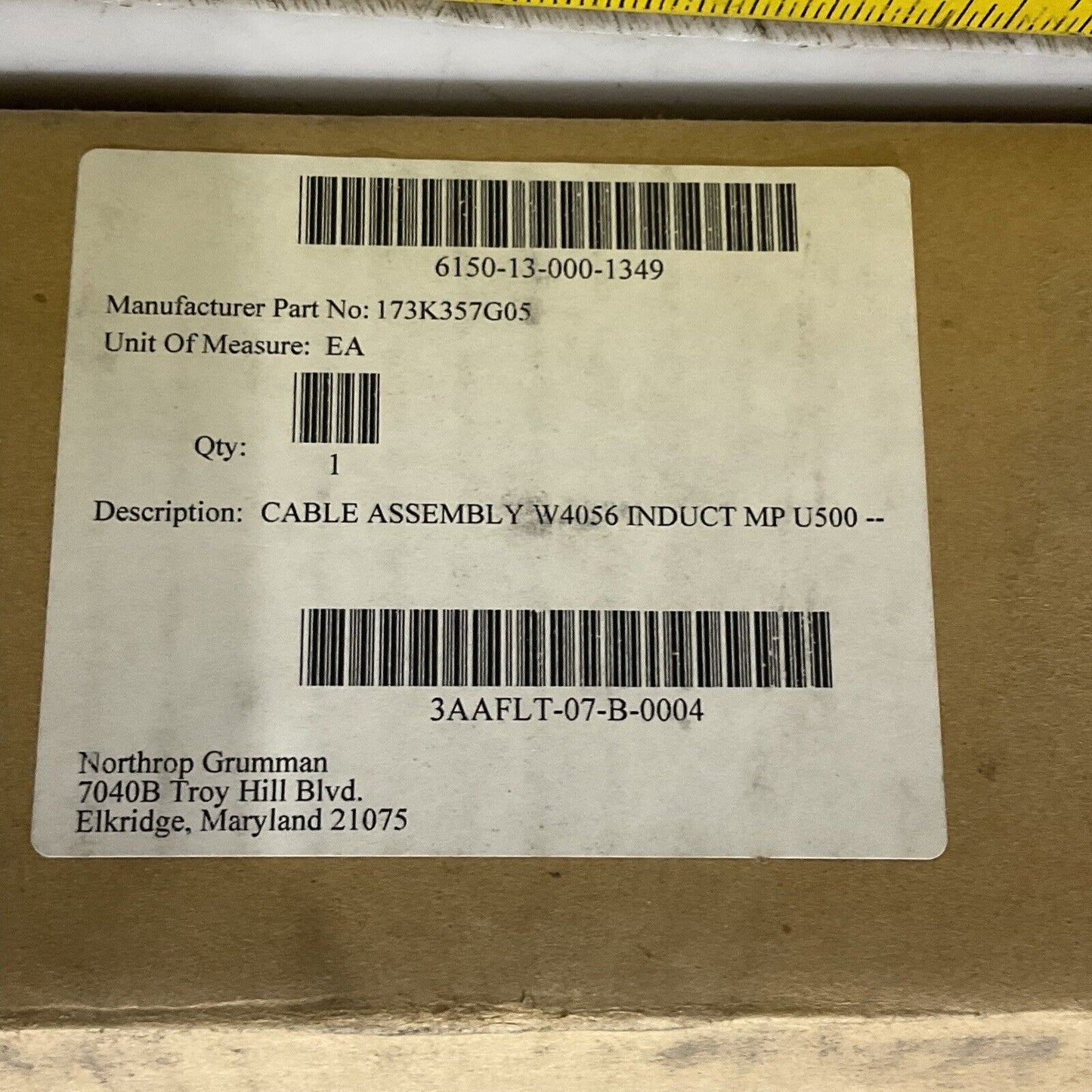 TURCK U2-16499 13064 CABLE ASSEMBLY W4056 INDUCT MP U500 U3S