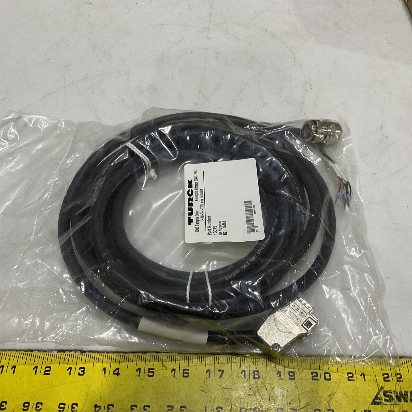 TURCK 13079 U2-16481 CABLE ASSEMBLY RESOLVER W4006 MAKER U3S