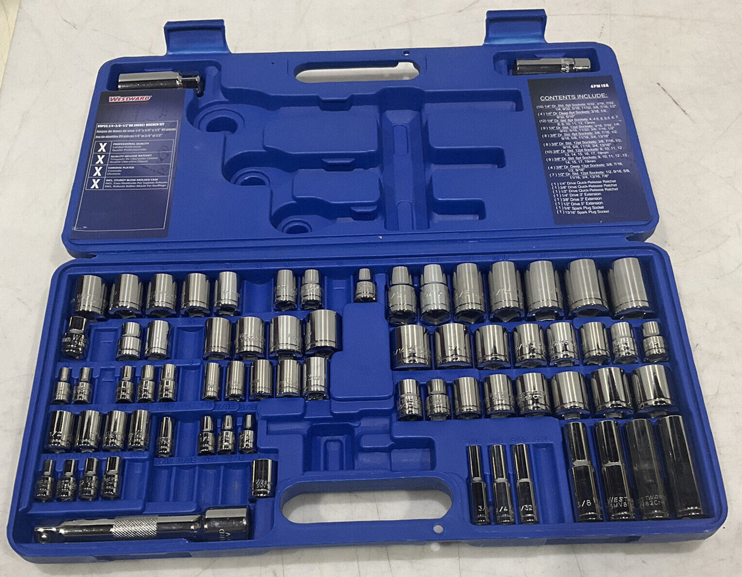 WESTWARD 4PM18A SOCKET WRENCH SET/INCOMPLETE U3S