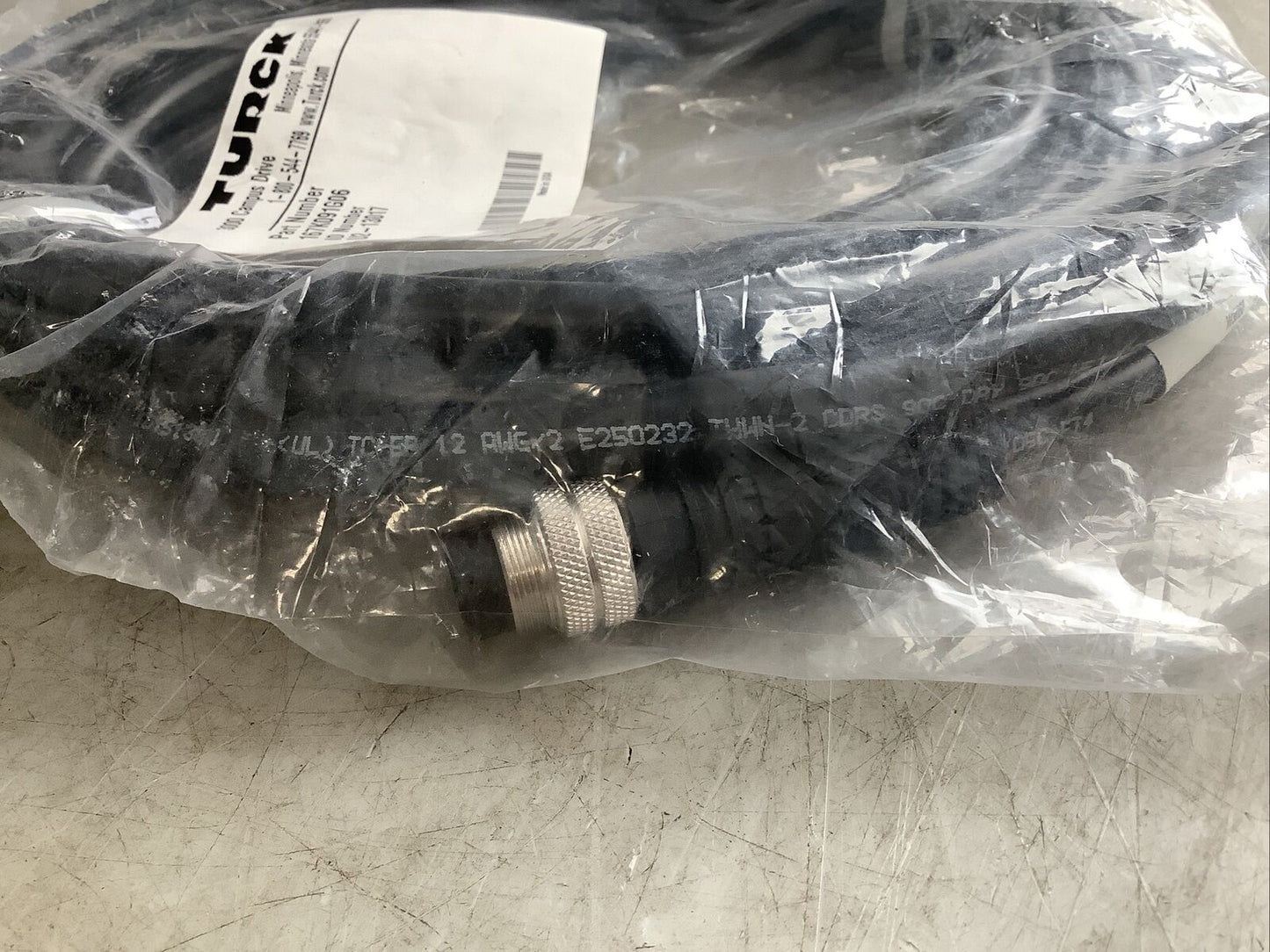 TURCK 167K091G06 U2-13017 CABLE ASSEMBLY U3S - LOT OF 2