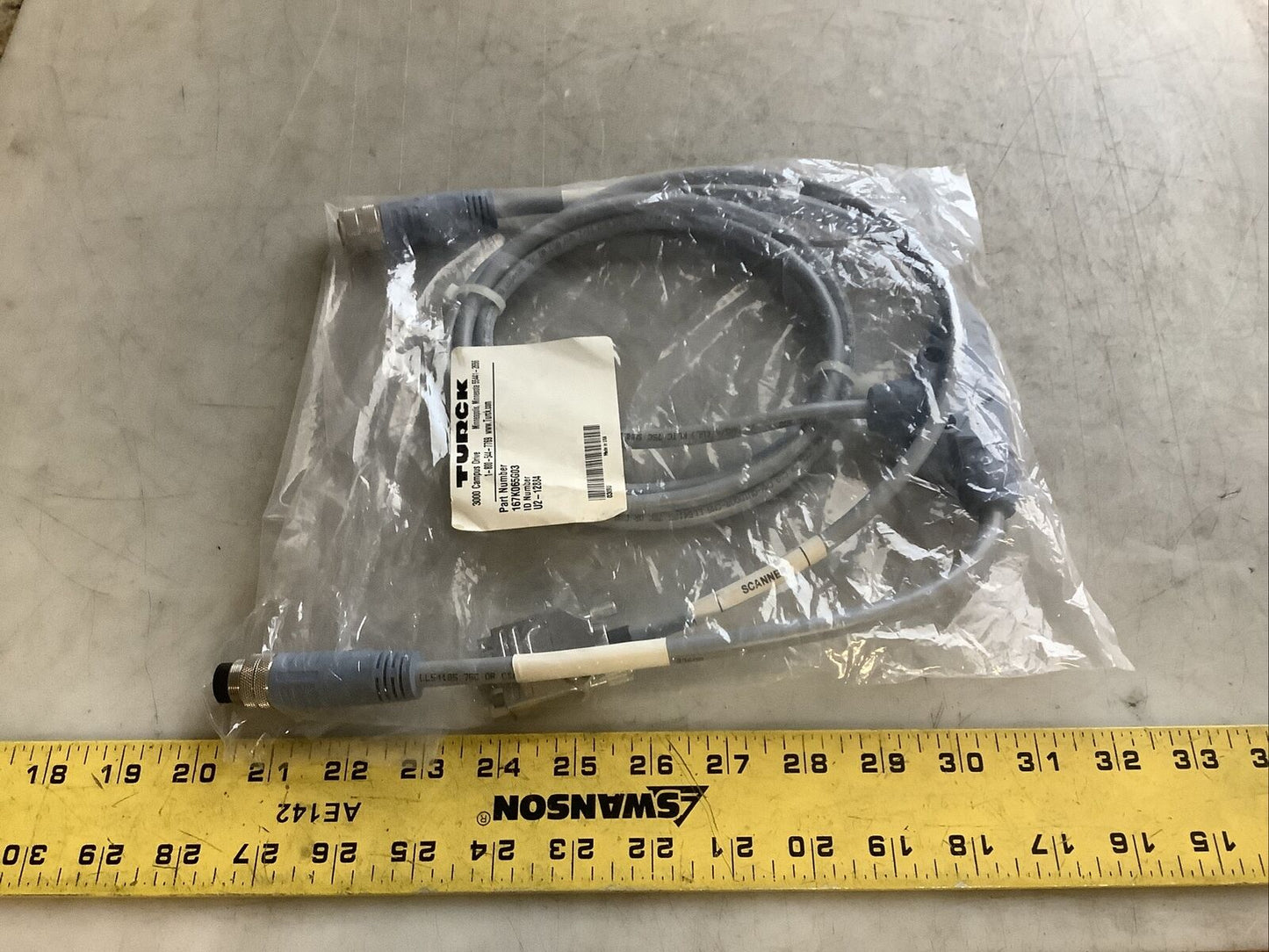 TURCK 167K065G03 U2-12884 CABLE ASSEMBLY U3S