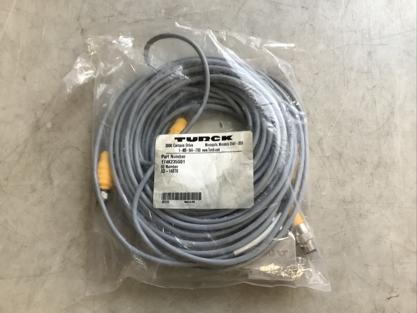 TURCK 174K235G01 U2-14076 CABLE ASSEMBLY U3S