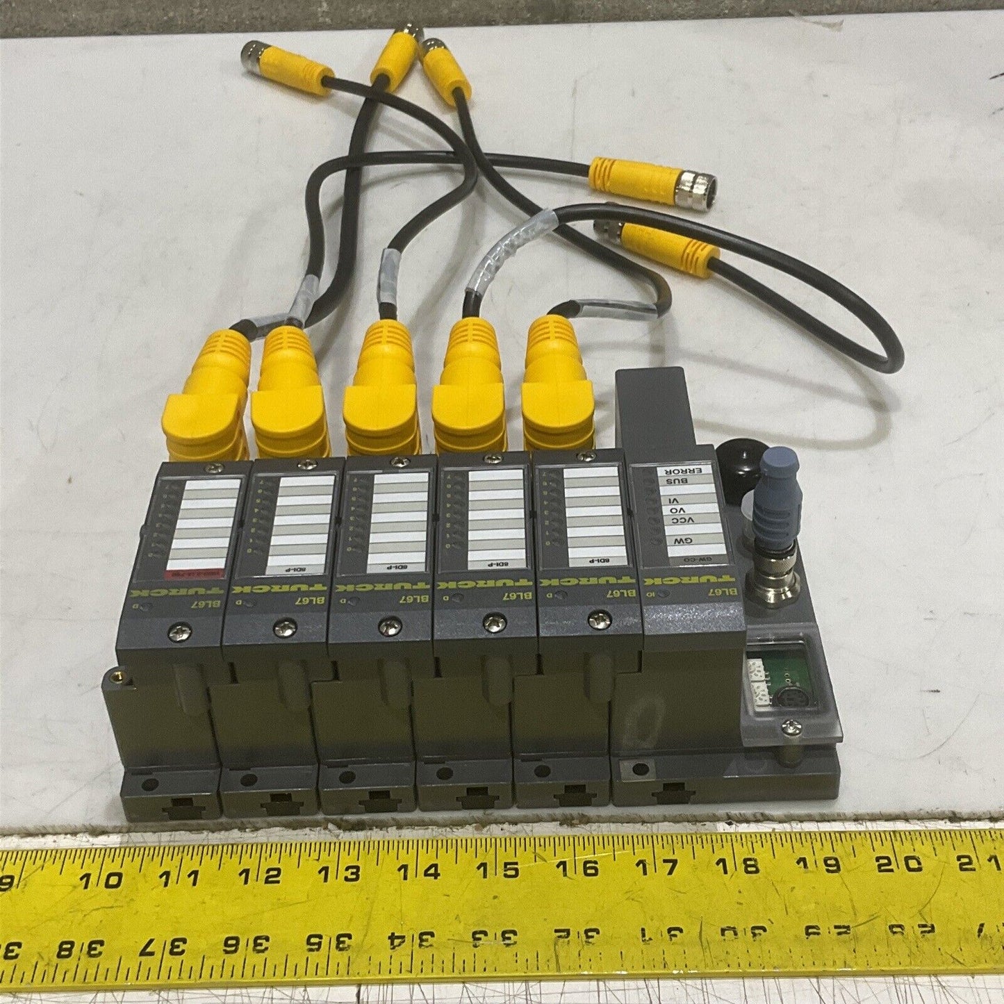 TURCK BL67 BL10009 BL67-B-1M23-19 8DI-P INDEXER ASSEMBLY BLOCK U3S