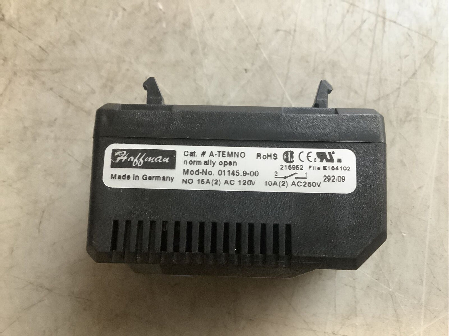 HOFFMAN ATEMNO 71170 TEMPERATURE CONTROL SWITCH U3S