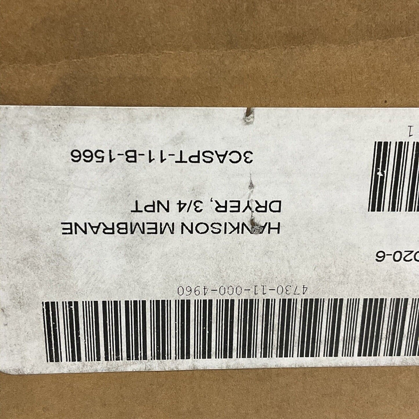 SPX HANKINSON HMD20-6 MEMBRANE AIR DRYER 175 PSIG/ 12 BAR 150 F U3S