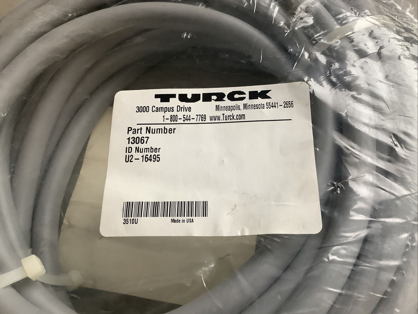 TURCK 13067 U2-16495 CABLE ASSEMBLY U3S