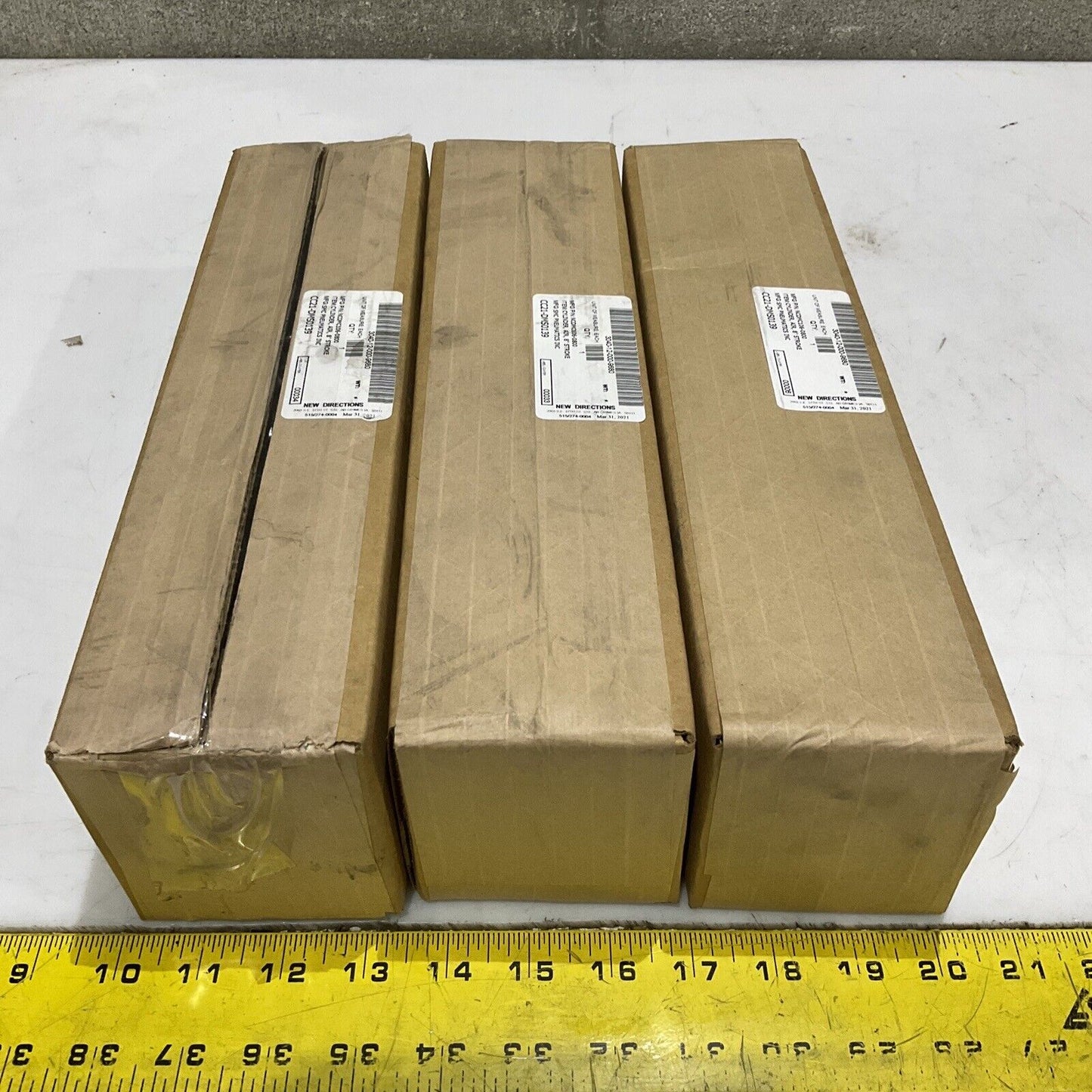 SMC NCDMC106-0800 PNEUMATIC CYLINDER 8” STROKE LOT OF 3 U3S