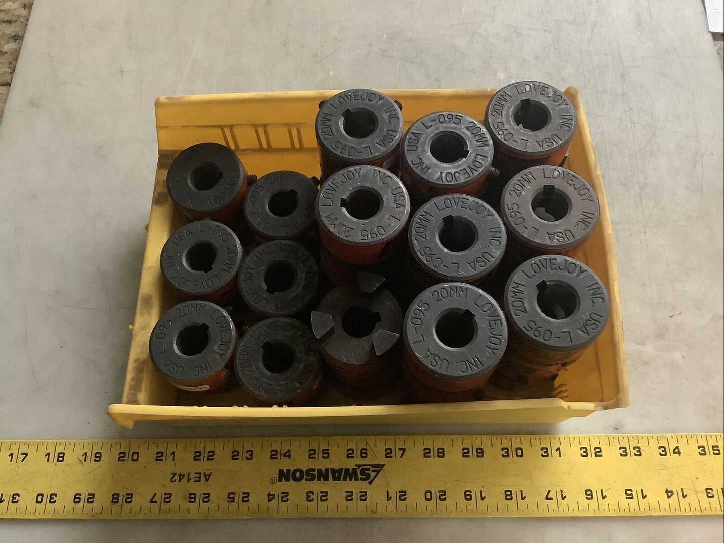 LOVEJOY L-095 20MM JAW COUPLING HUB U3S - LOT OF 47