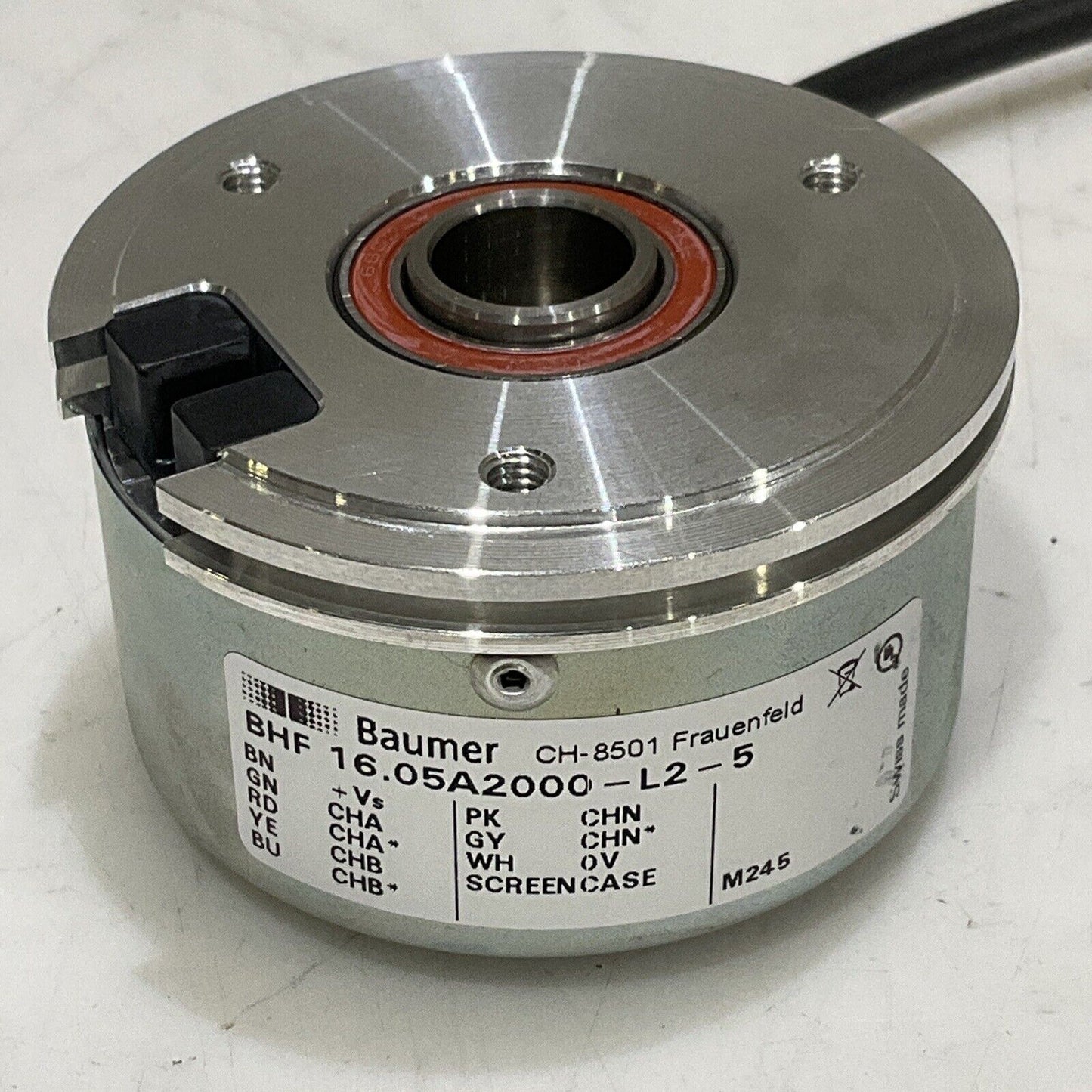 BAUMER CH-8501 BHF 16.05A2000-L2-5 WIRE ENCODER ASSEMBLY U3S