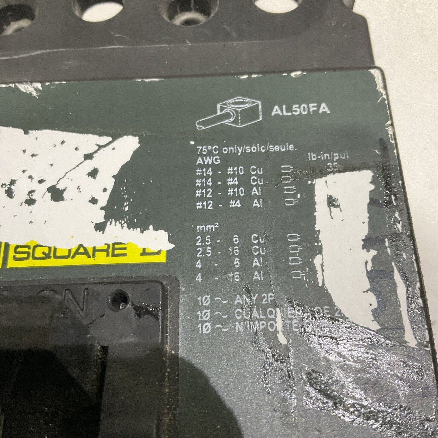 SQUARE D MAG-GARD FH 7 A CIRCUIT BREAKER 600V U4M