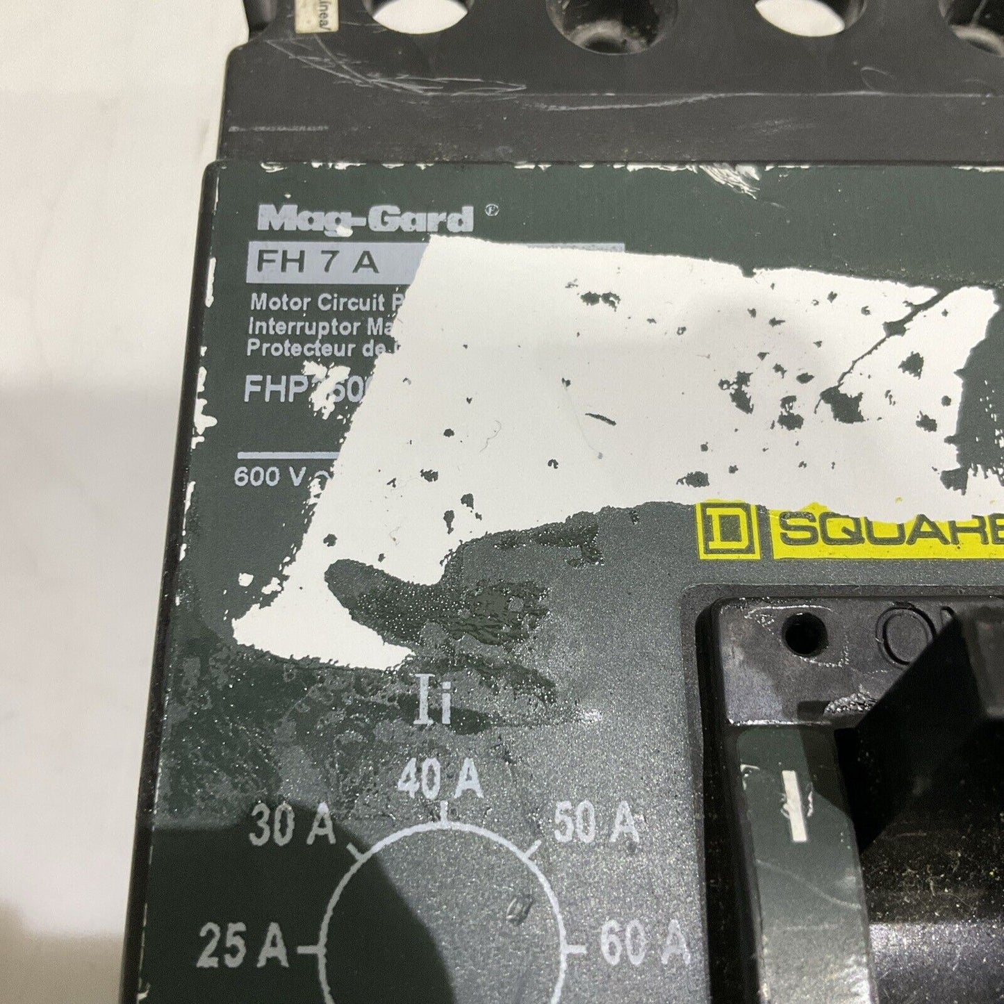 SQUARE D MAG-GARD FH 7 A CIRCUIT BREAKER 600V U4M