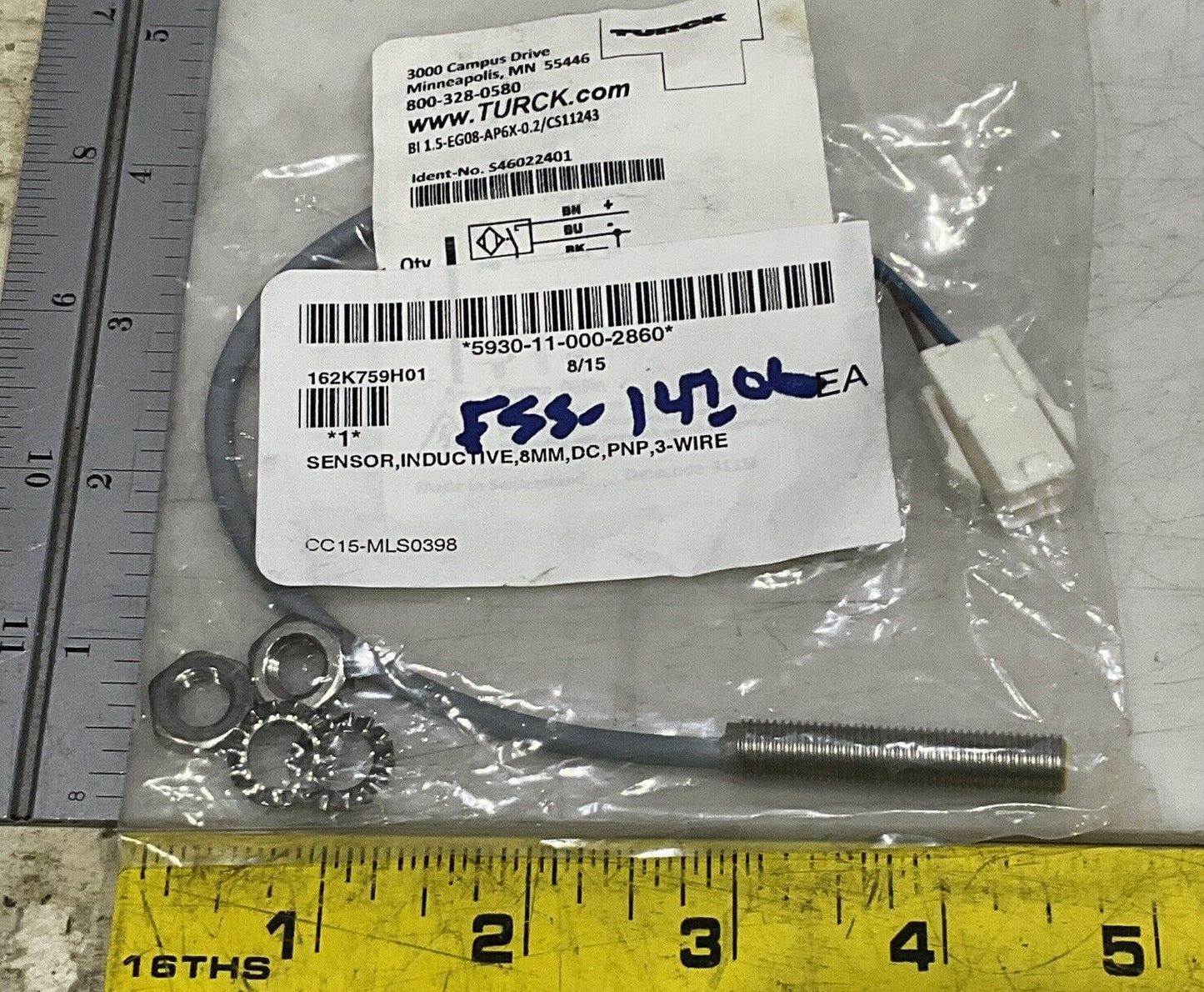 TURCK S46022401 INDUCTIVE SENSOR KIT U3S