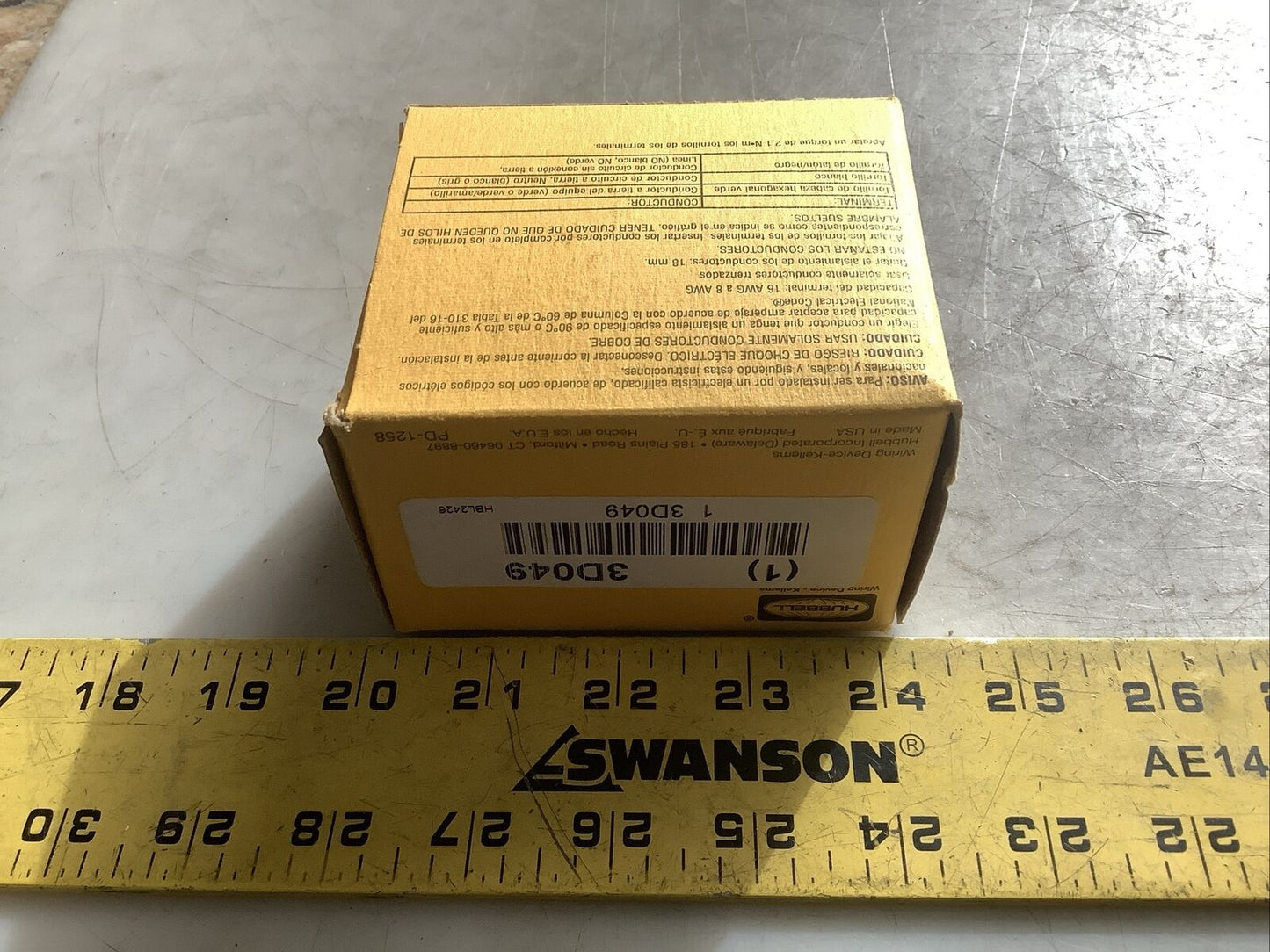 HUBBELL HBL2426 FLANGED RECEPTACLE 20A 250VAC 3PH 3P 4W 554