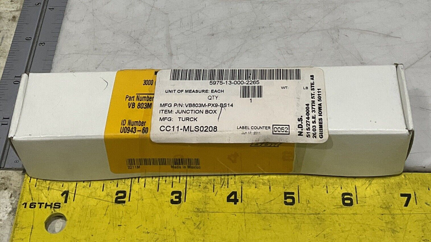 TURCK U0943-60 JUNCTION BOX U3S