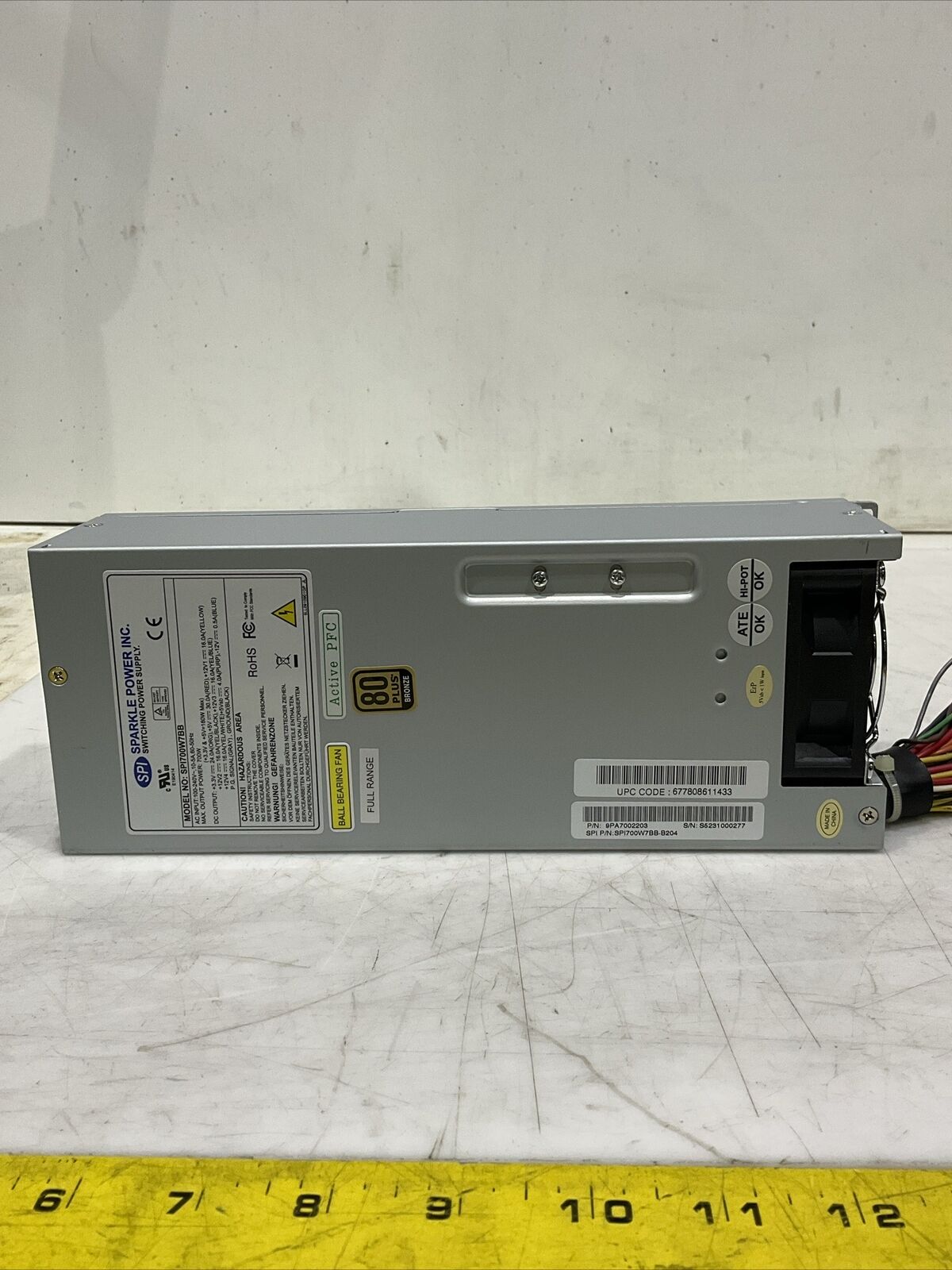 SPARKLE POWER SPI700W7BB SWITCHING POWER SUPPLY U3S