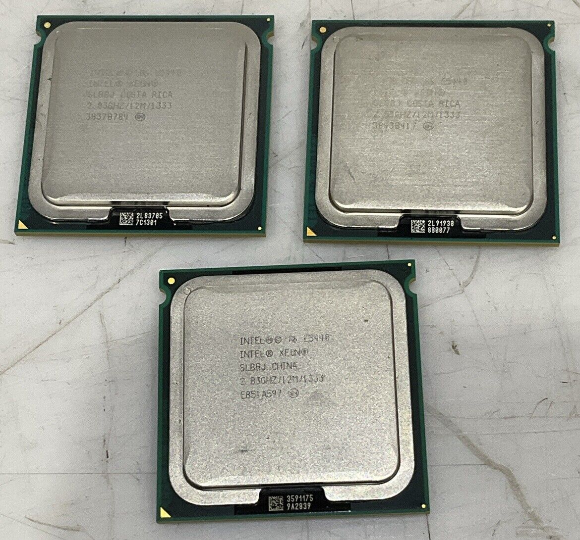 INTEL XEON E5440 SLBBJ QUAD CORE LOT OF 3 U3S