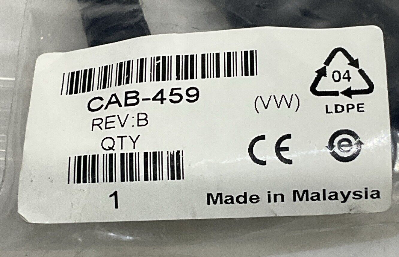 DATALOGIC CAB-459 REV B SERIAL CABLE POWER COIL U3S