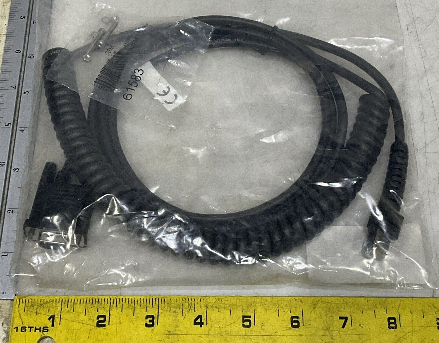 DATALOGIC CAB-459 REV B SERIAL CABLE POWER COIL U3S