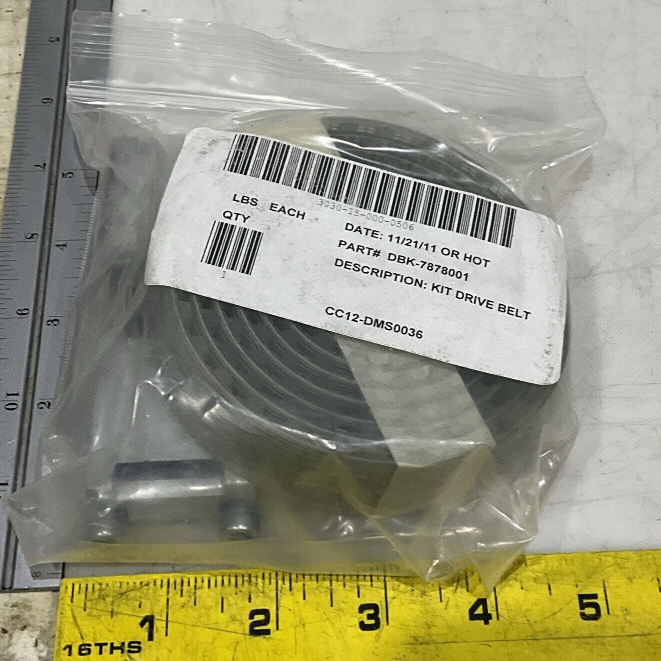 MACRON DBK-7878001 REPLACEMENT BELT KIT U3S