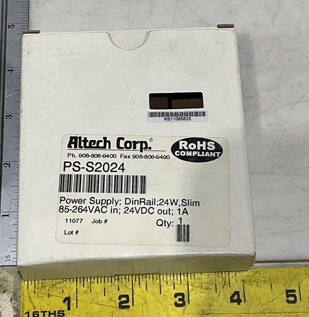 ALTECH CORP PS-S2024 POWER SUPPLY 100-240VAC 50/60 HZ U3S