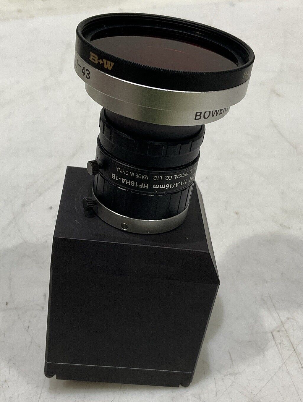 FUJINON HF16HA BOWER25.5-37 16MM CAMERA RED LENS ASSEMBLY 554