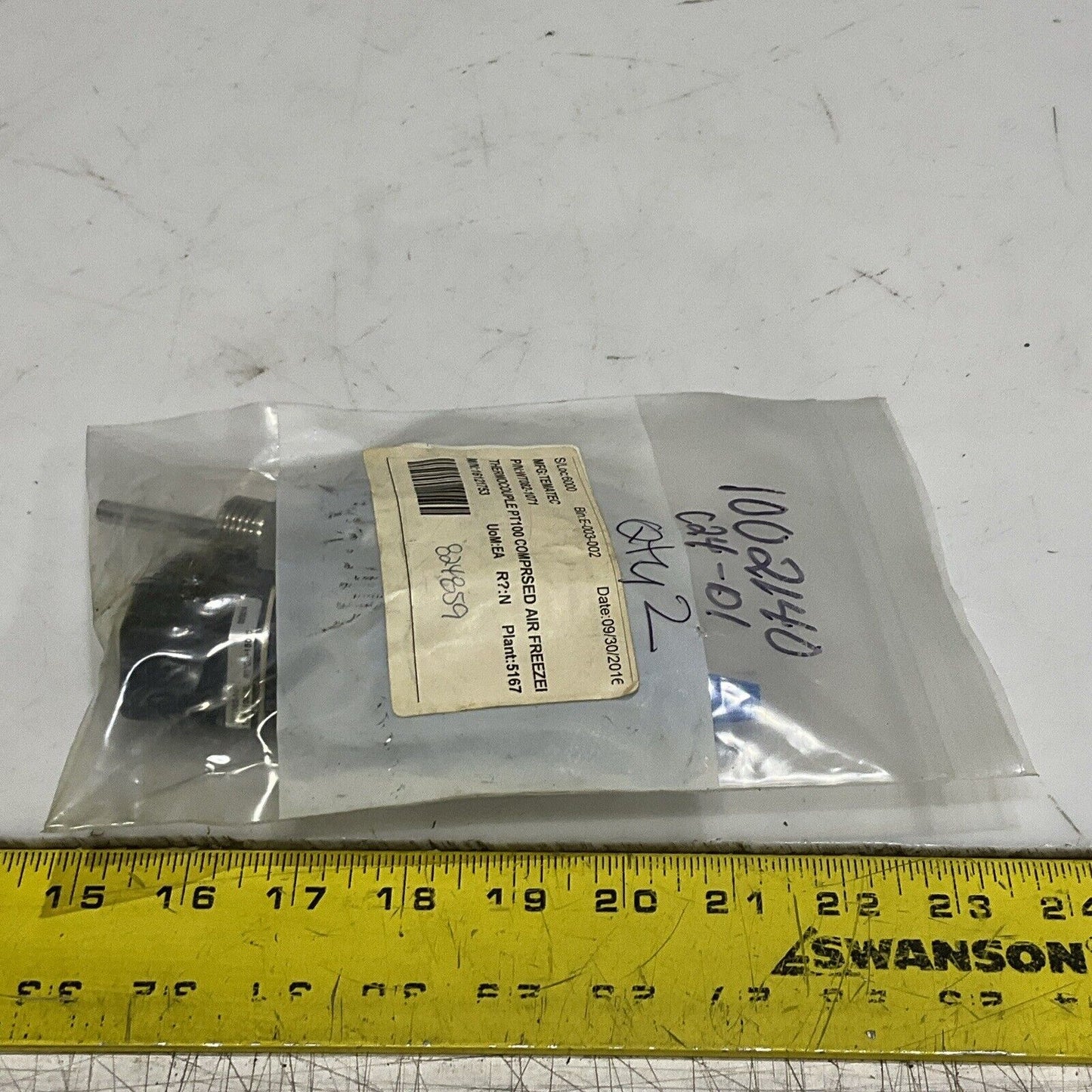 TEMATIC WT082-1071 16121753 THERMOCOUPLE PT100 COMPRSED AIR FREEZER LOT OF 2U4M