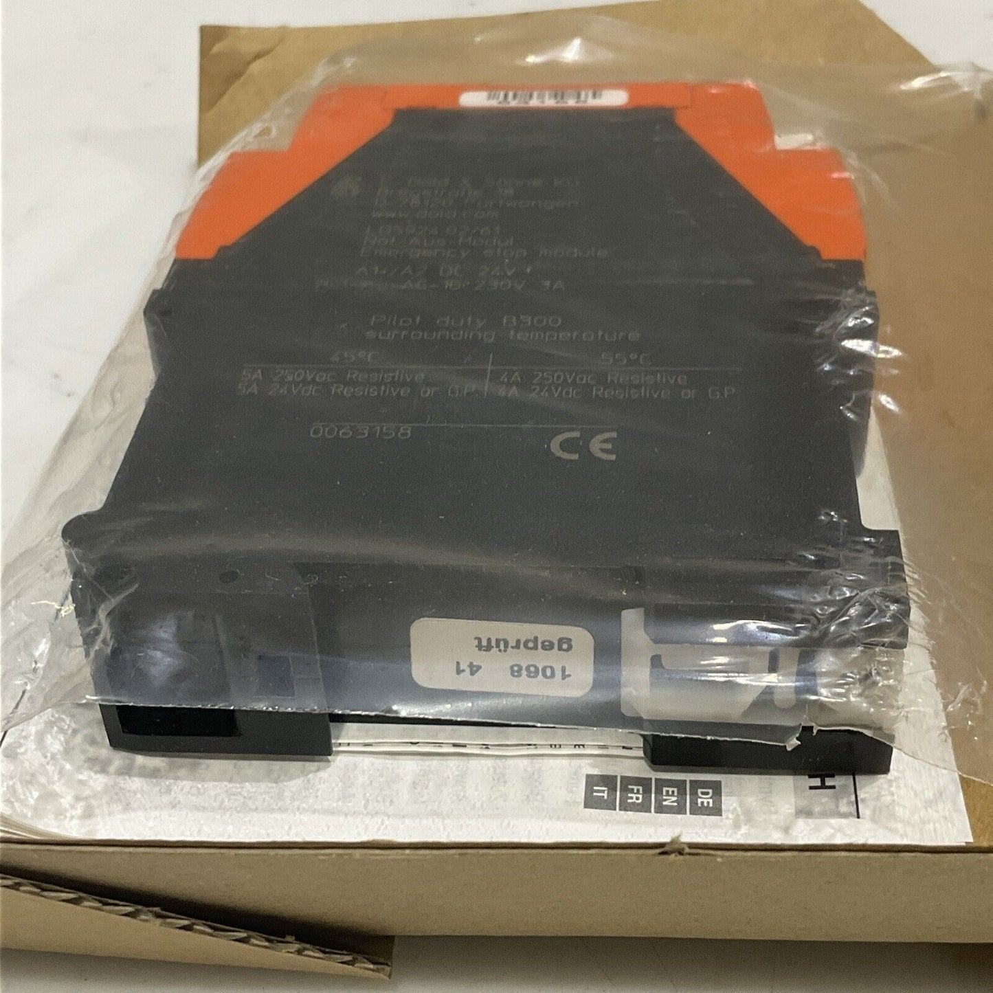 E. DOLD & SÖHNE KG LG5924.02/61 EMERGENCY STOP MODULE U4M