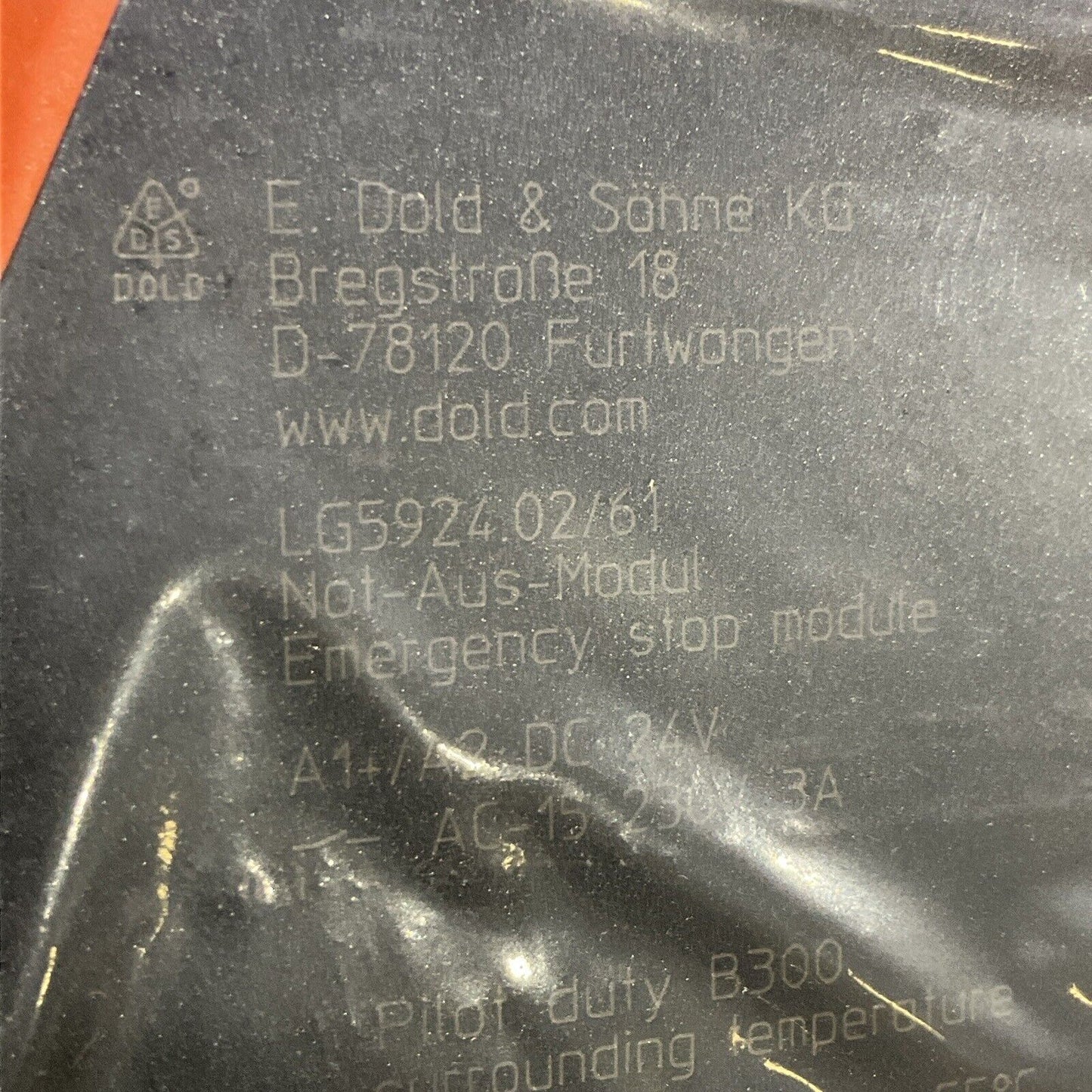 E. DOLD & SÖHNE KG LG5924.02/61 EMERGENCY STOP MODULE U4M