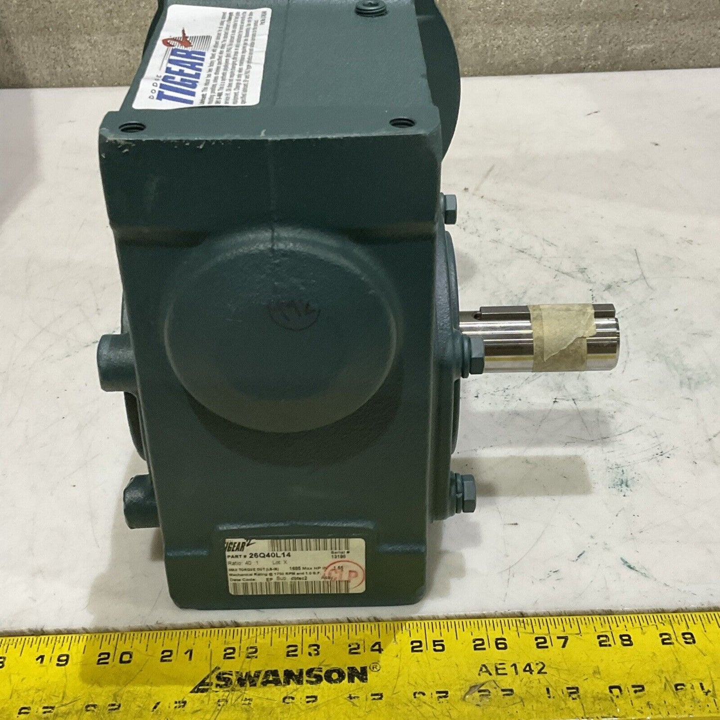 DODGE 26Q40L14 BT11171745 TI GEAR -2 REDUCER U3S