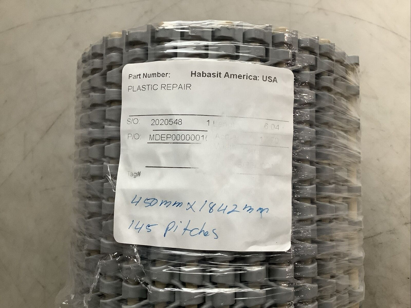 HABASIT AMERICA 3030-12-000-4656 MODULAR BELTING U3S