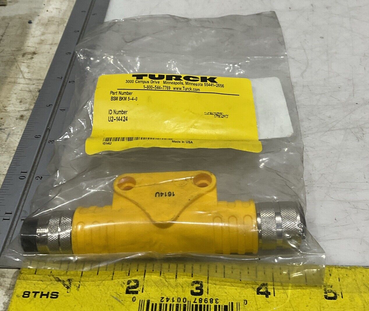 TURCK BSM BKM 5-4-0 CORDSET ADAPTER U3S